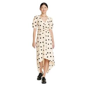 A New Day Women's Crepe Short Sleeve Midi Dress- M